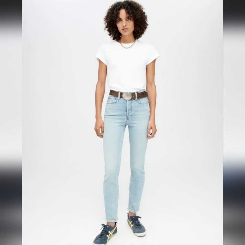 RE/DONE 90s high rise ankle crop